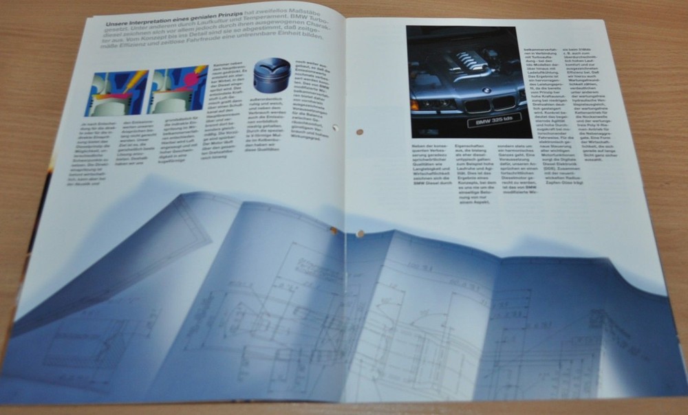 1994 BMW Diesel Brochure Prospekt German Edition