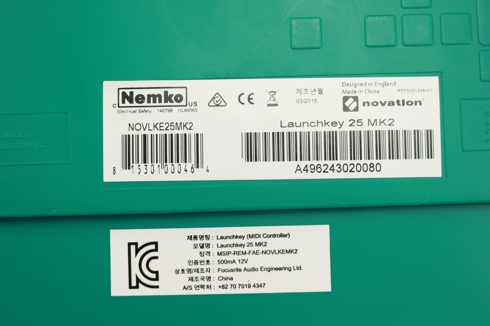 Novation Launchkey Mini Mk3 25 Mini-key Midi Keyboard Controller