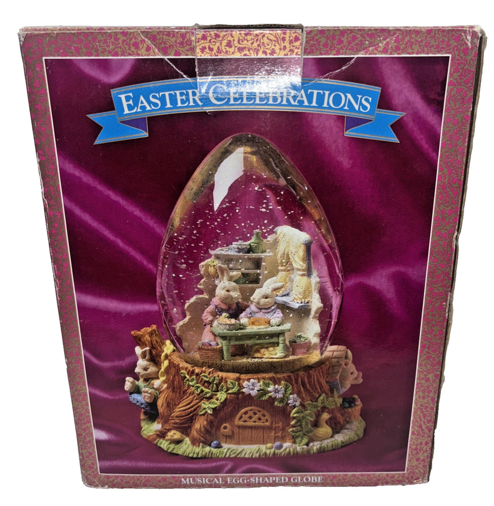 Easter Celebrations Musical Egg Shaped Globe