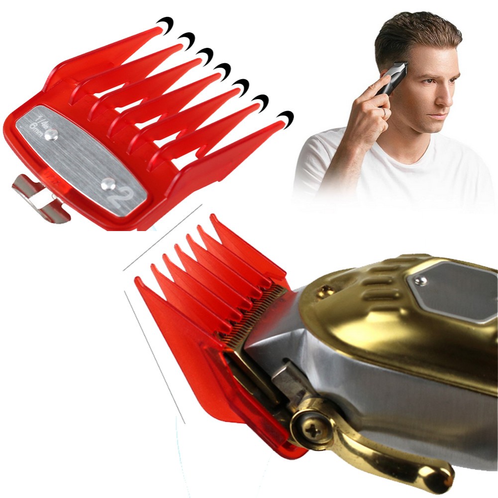 8PCS Hair Clipper Cutting Guide Combs W/ Metal Clip Replacement Tools For WAHL