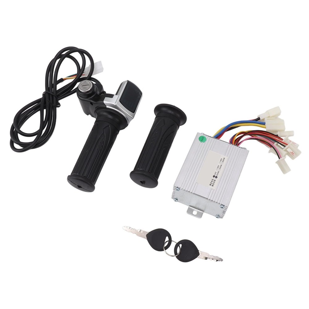 Motor Brushed Speed Controller Kit, Throttle Grip with Lock Throttle Twist