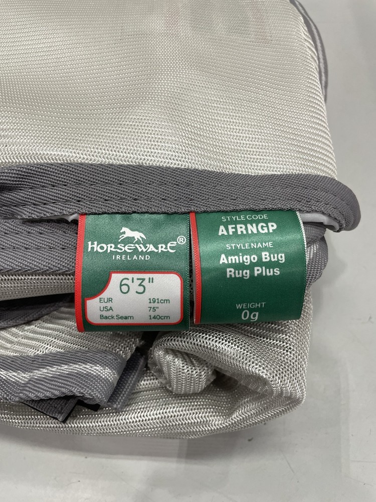 Horseware Amigo Bug Plus Fly Sheet For Horses 75" Silver/Titanium Grey