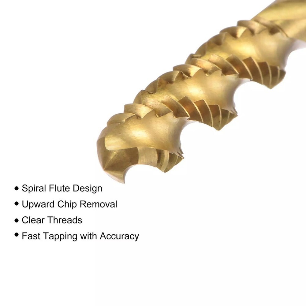 CNC Compatible HSS Spiral Flute Thread Tap UNC Size for Precision Work