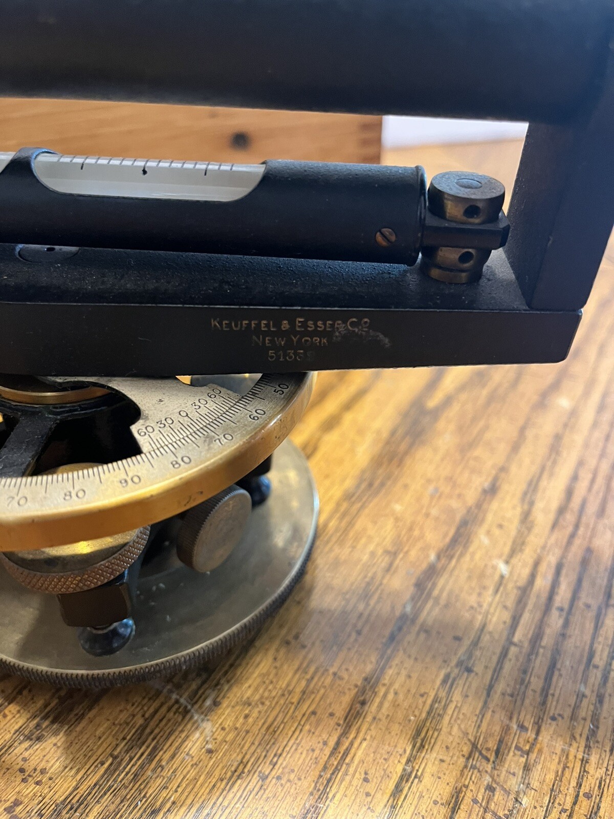 Antique 1924 Kueffel & Esser Co Model 5109 Surveyor Transit W/ Orig Tripod