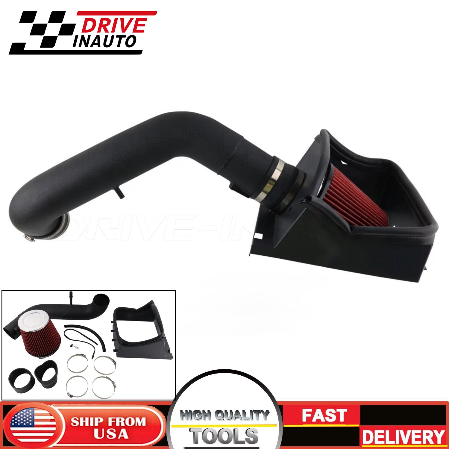 Cold Air Intake System Filter Heat Shield for 2011-2014 Ford F150 5.0L V8