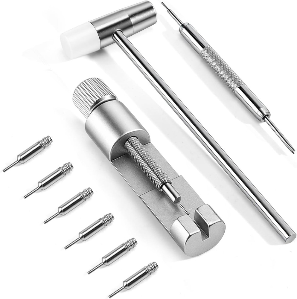 Solid Watch Link Removal Kit, Tools to Adjust and Remove Bracelets，Watch Strap