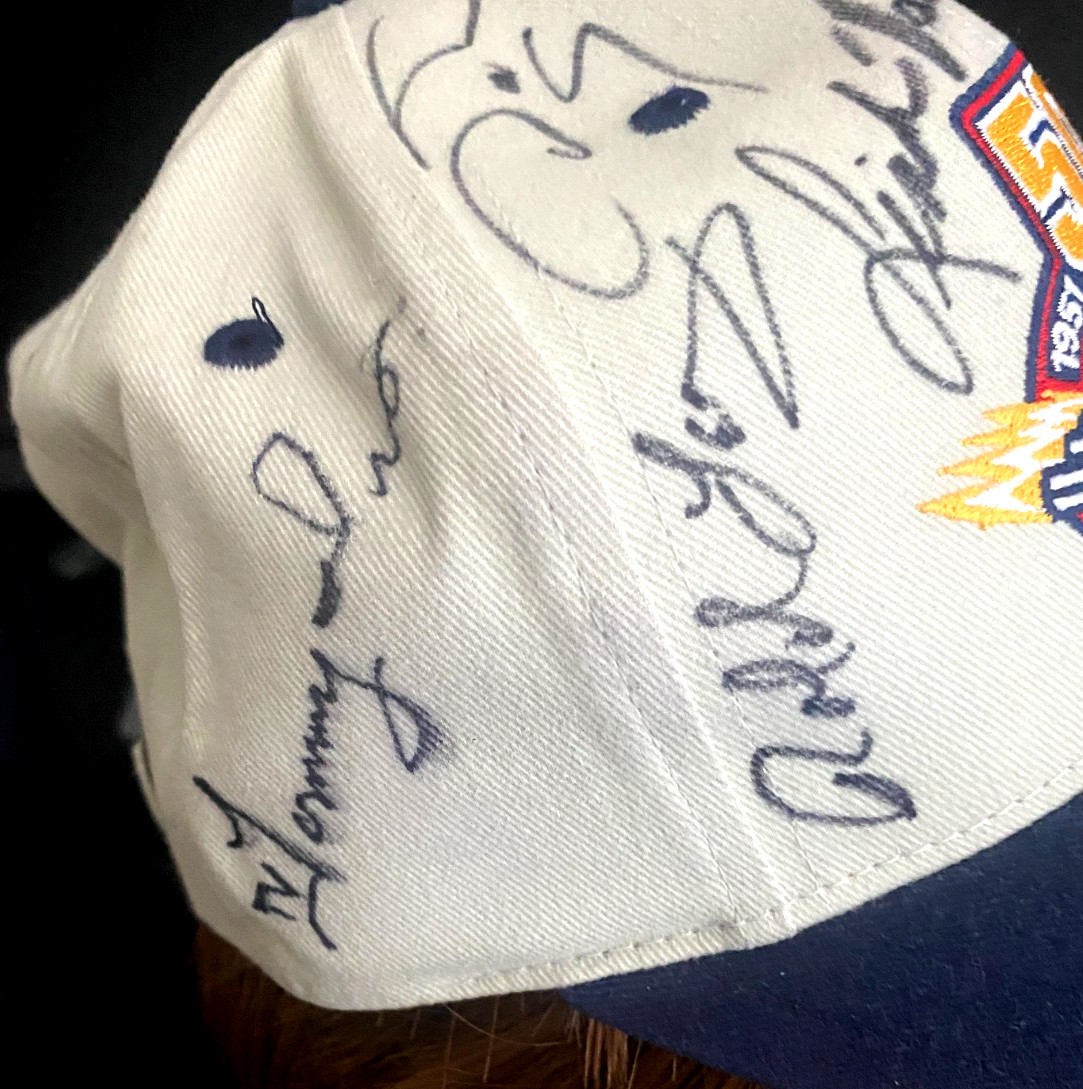 DON SNAKE PRUDHOMME MONGOOSE LINDA VAUGHN SIGNED NHRA 50 YEARS DRAG RACING HAT