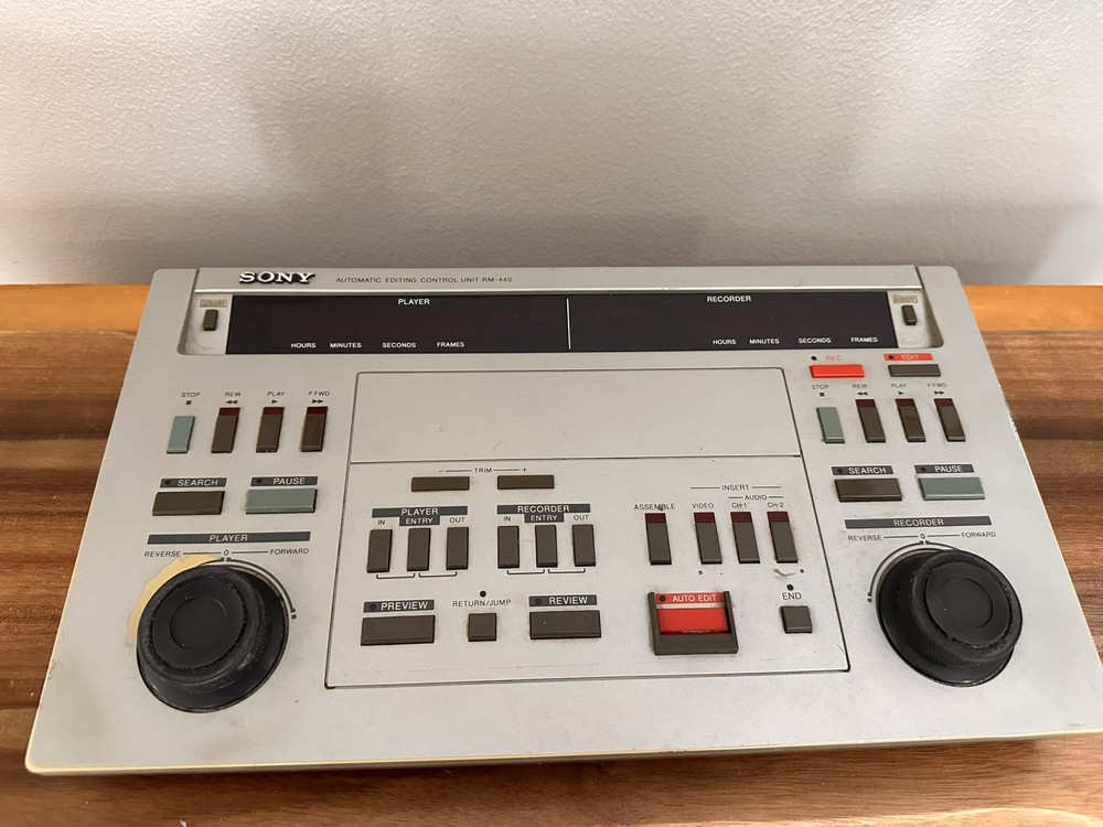 SONY Model RM-440 - Professional Video Automatic Editing Control Unit