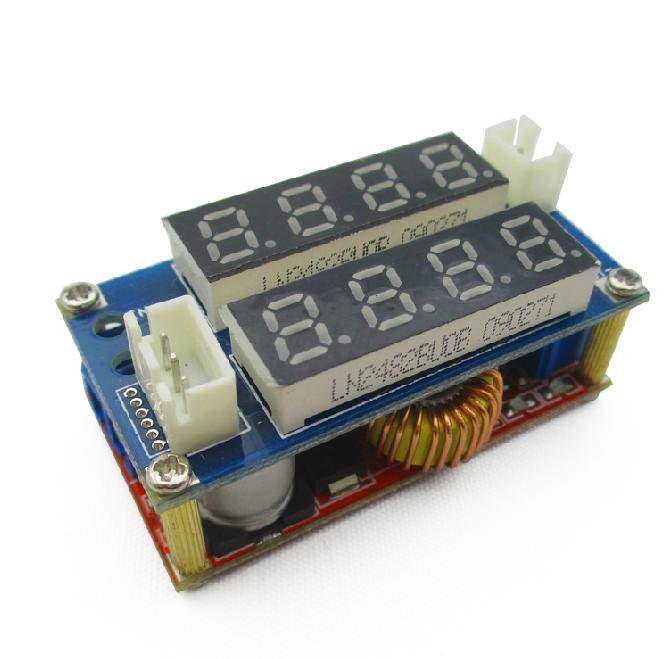5A Adjustable CC/CV Display Step Down charge Module LED Panel Voltmeter Ammeter
