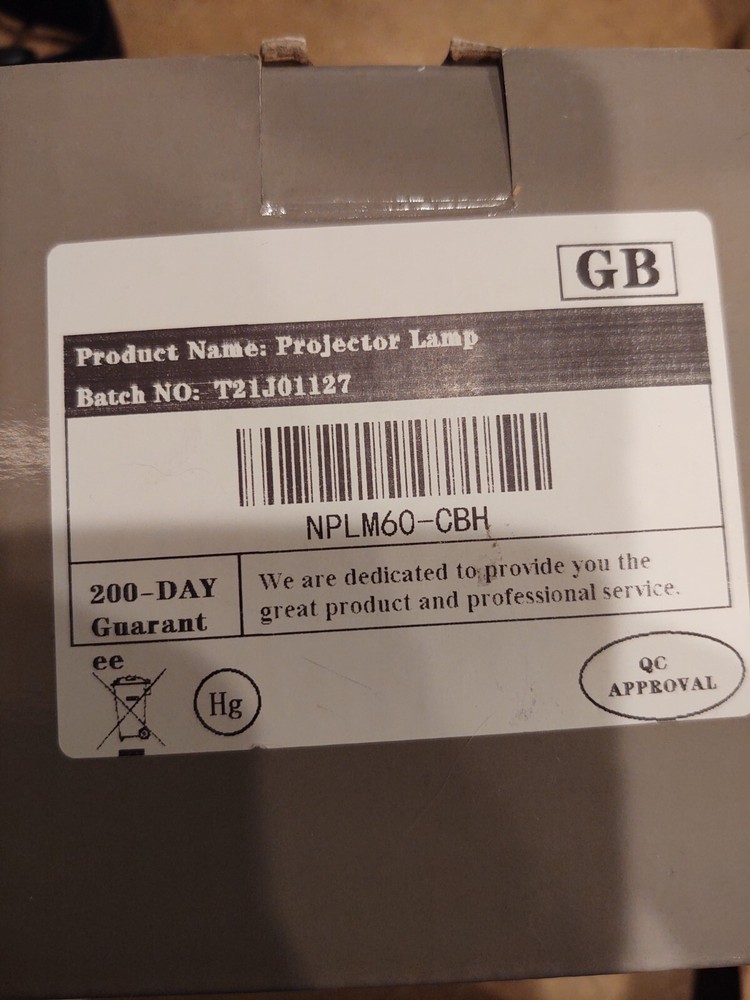 Replacement Projector Lamp NPLM60-CBH Lamp  Replacement