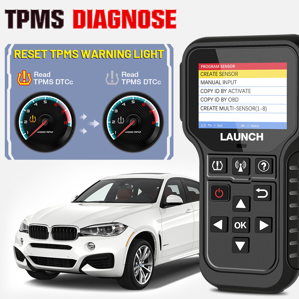 LAUNCH CRT5011E TPMS Relearn Tool Tire Pressure Sensor Programing Diagnosis Tool