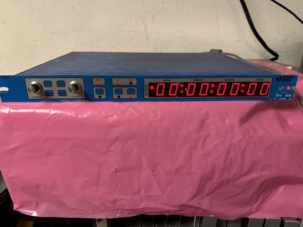 TELCOM RESEARCH T6010 S.M.P.T.E. / E.B.U TIME CODE READER CHARCTER INSERTER