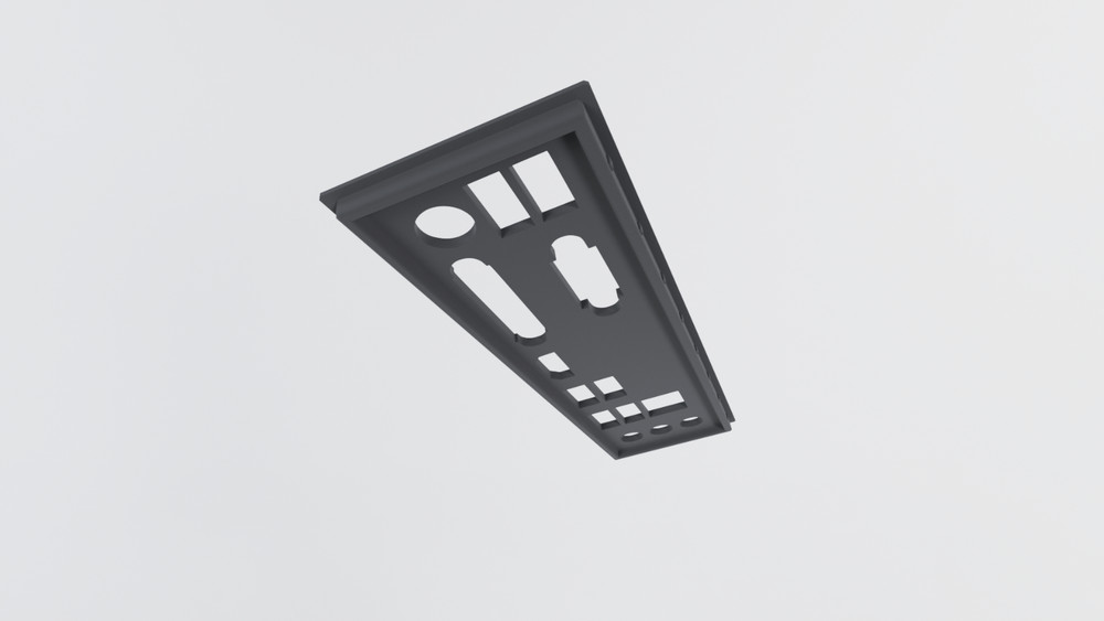 Gigabyte B360M DS3H 3D Printed IO Shield Replacement I/O Back Plate for PC Case