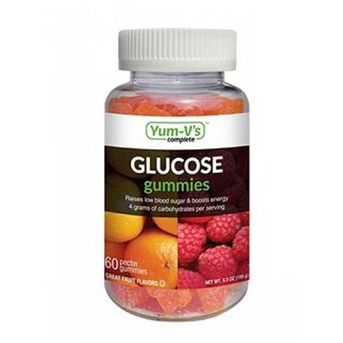 Glucose Gummies Great Fruit Flavors 60 Count