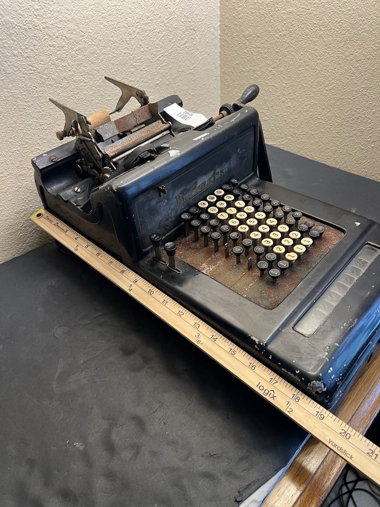 Burroughs Vintage Mechanical Adding Machine Calculator Arithmometer