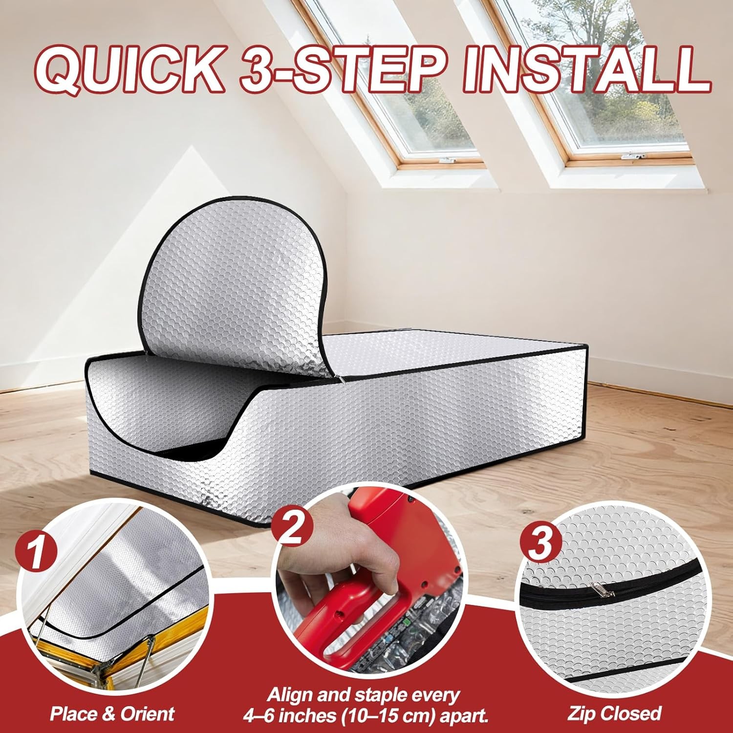 Attic Stairway Insulation Cover Pull-Down Attic Door Tent