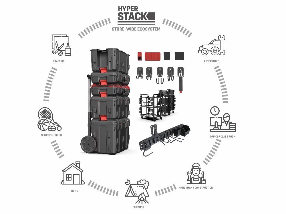 Stack Dolly – Rolling Base for Modular Garage & Tool Storage System