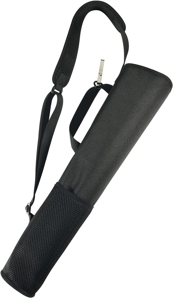 Durable Nylon Archery Quiver with Mesh Pockets - Adjustable Length & Easy Access