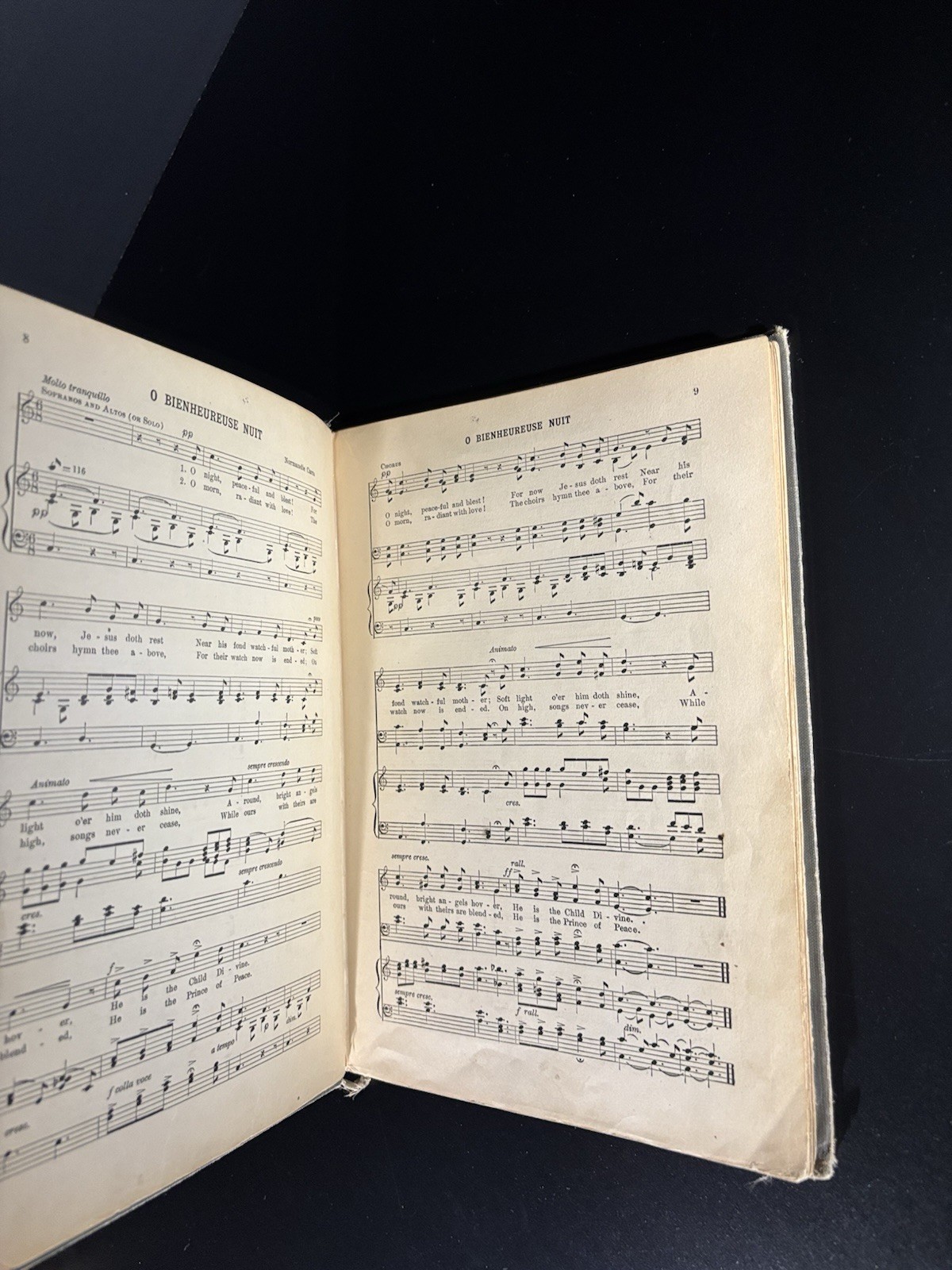 Christmas Carols and Hymns Sheet Music Book by Hollis Dann 1937 Edition