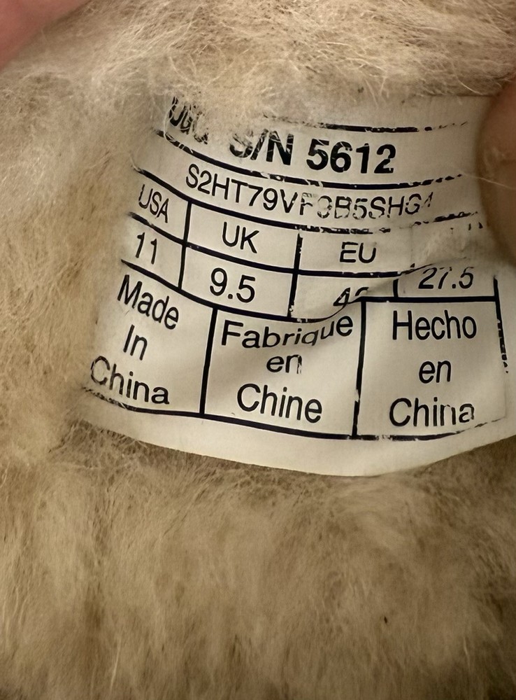 UGG DAKOTA ETHER SHEARLING LINED MOCCASIN SLIPPERS US 11