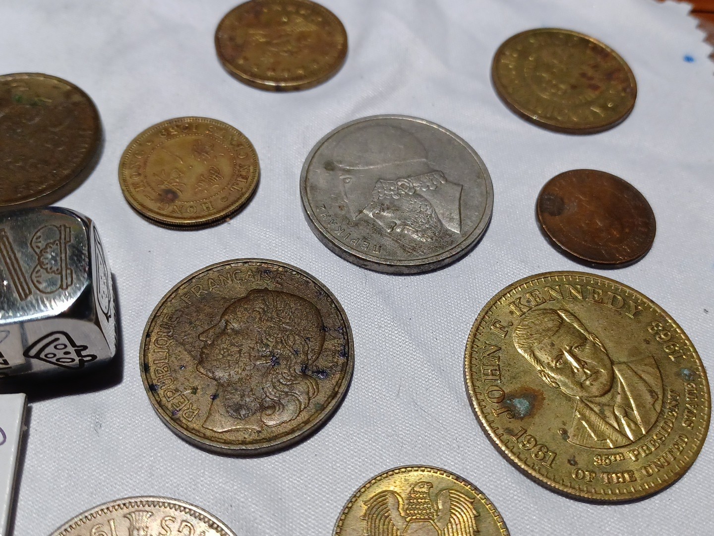 Coins, Tokens, And A Dye~