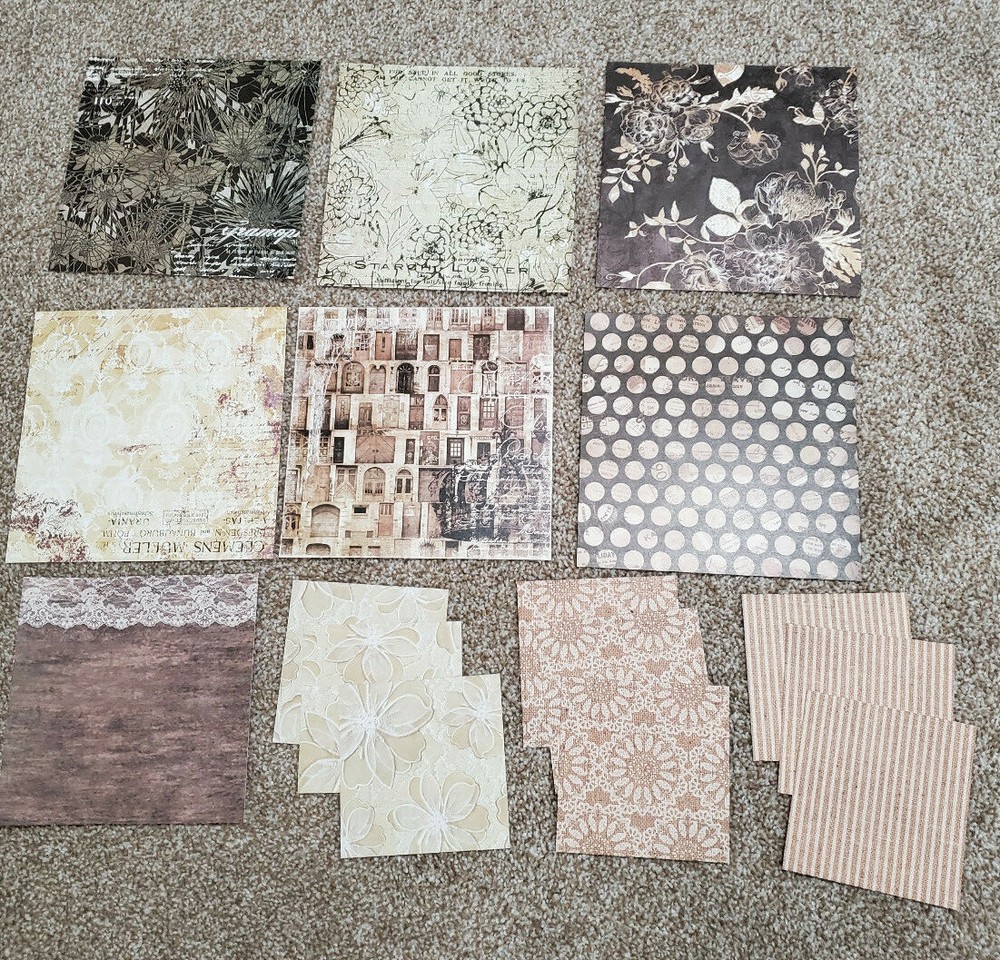 Junk Journal Kit - Shabby Chic - Scrapbook Papers #1