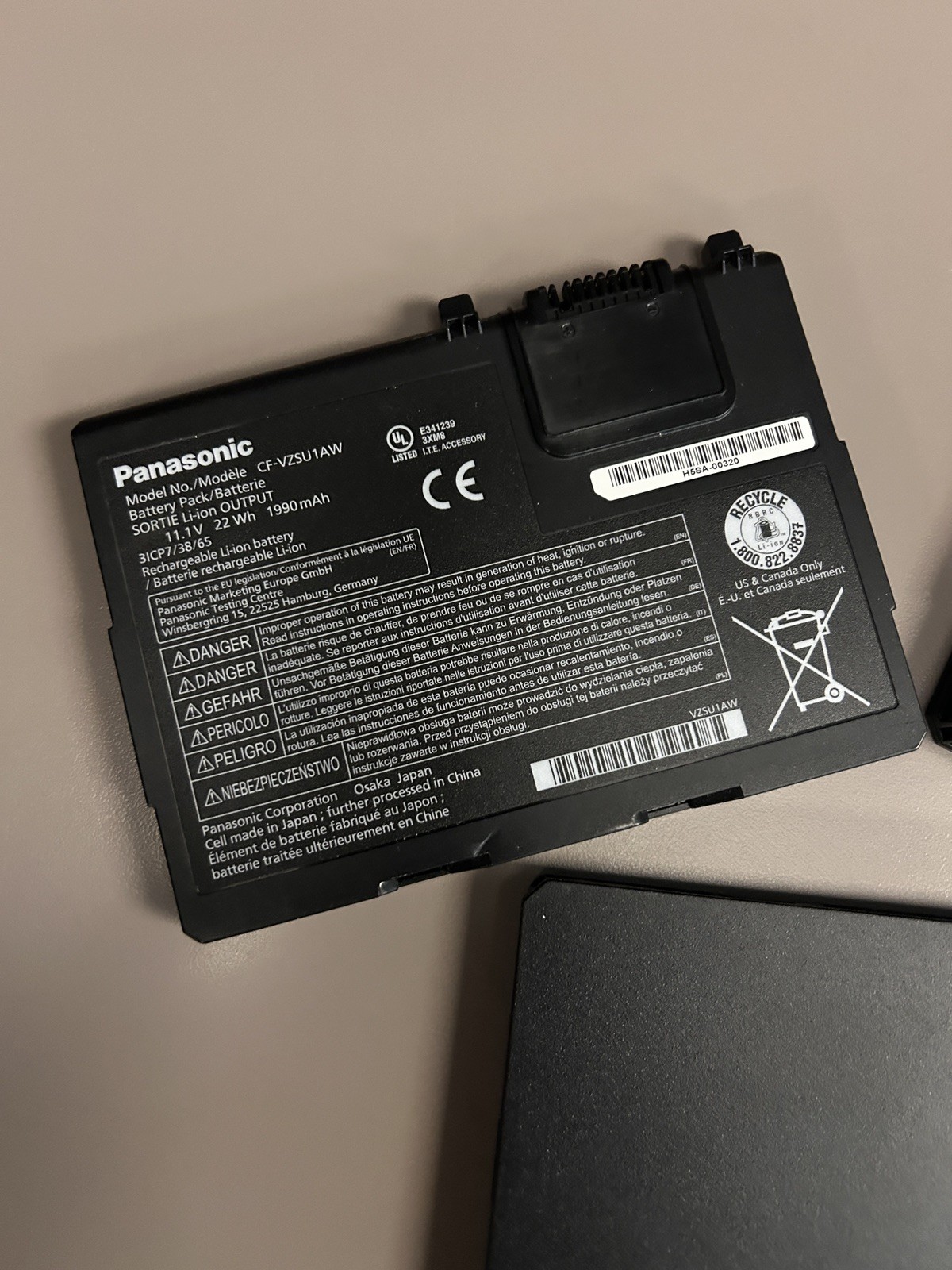 OEM Panasonic Battery for Panasonic CF-33 Toughbook CF-VZSU1AW