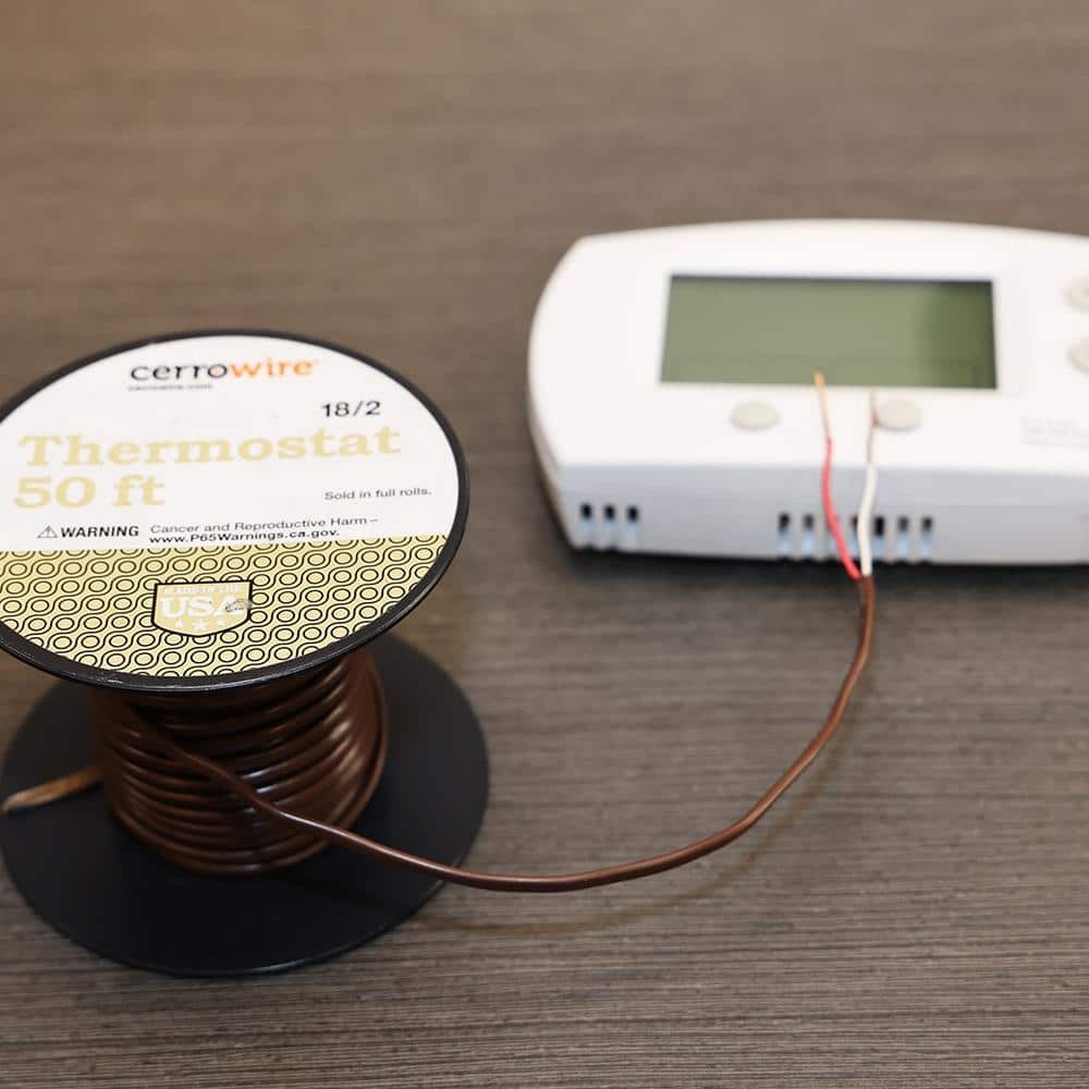 500 Ft. 18/2 Brown Solid Copper CL2R Thermostat Wire