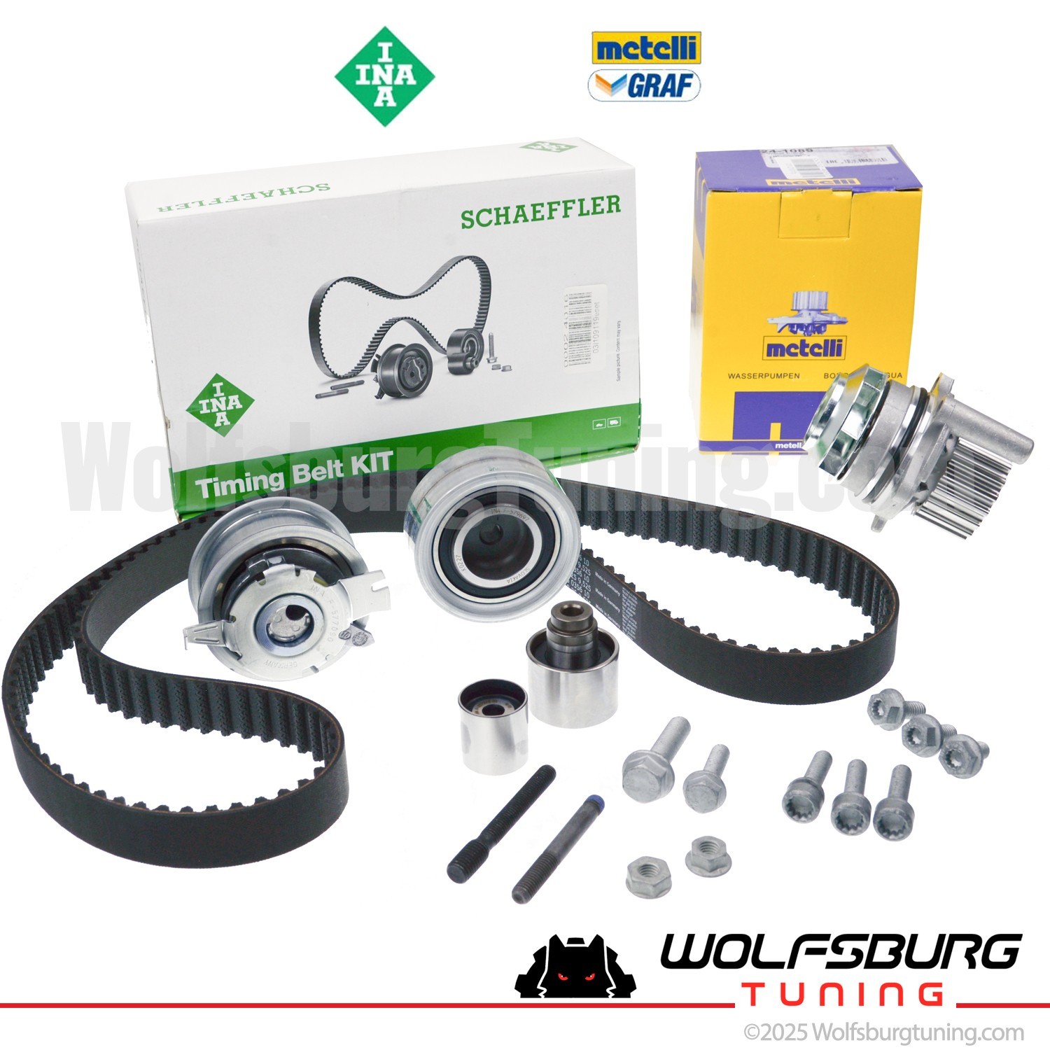 OEM VW TDI Passat CKRA Diesel Timing Belt Kit & Water Pump 2012, 2013, 2014