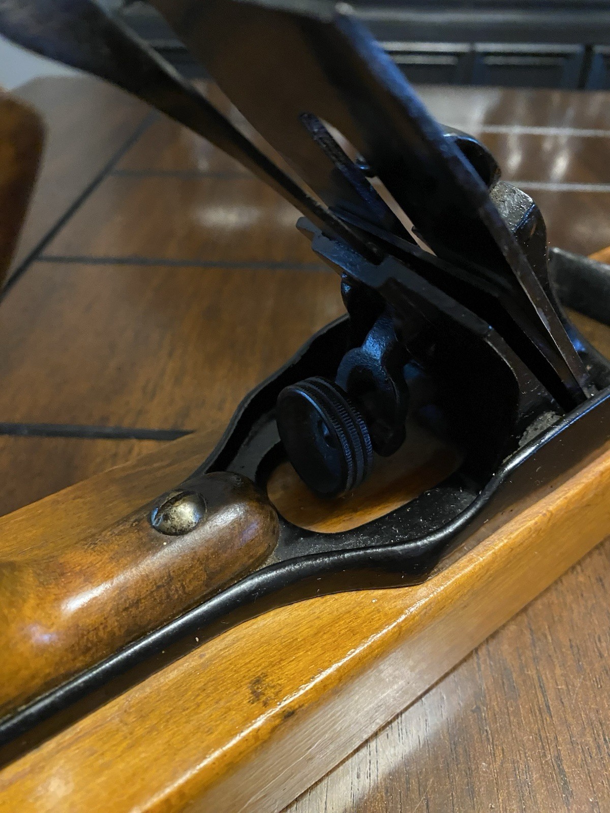 Antique c.1910 Ohio Tools Co.No.027 Wood Transitional Jack Plane “Ohio Globe”