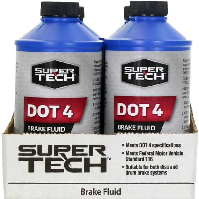 Super Tech Dot 4 Brake Fluid, 12 fl oz