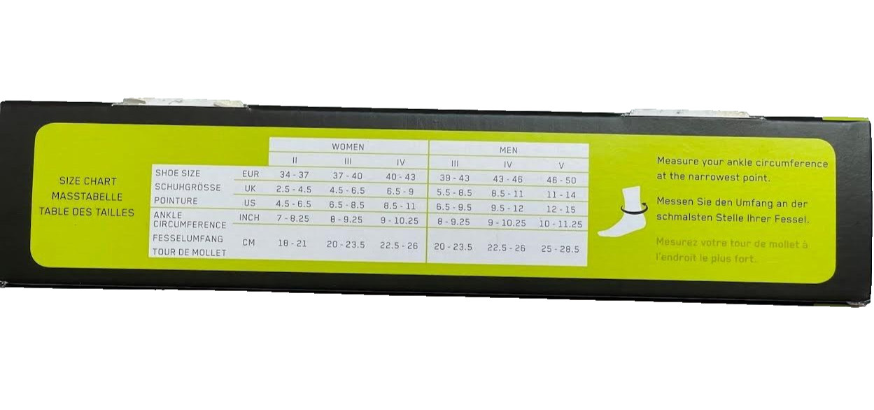 CEP Women's Griptech Short Compression Socks Size 3 / III Green Gray Grip Tech