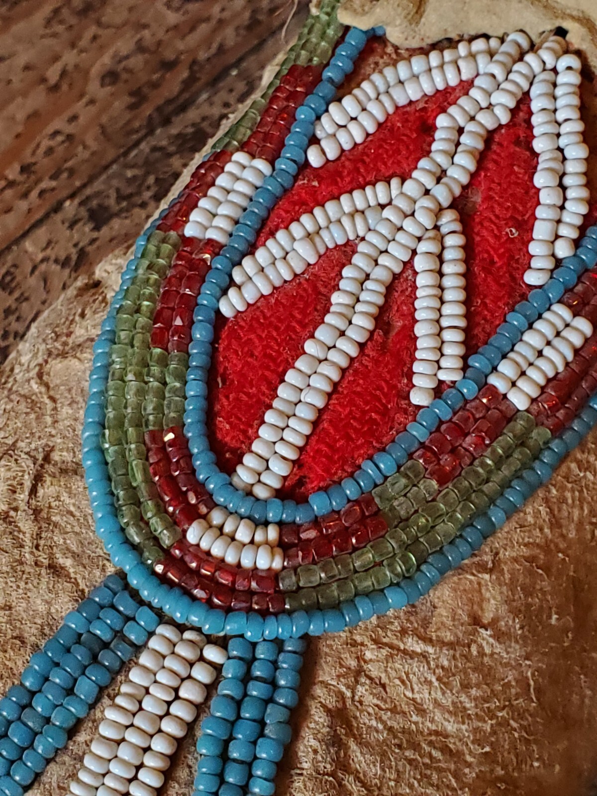 Antique OLD Native American Indian beaded E Plains high top moccasins 19th c.