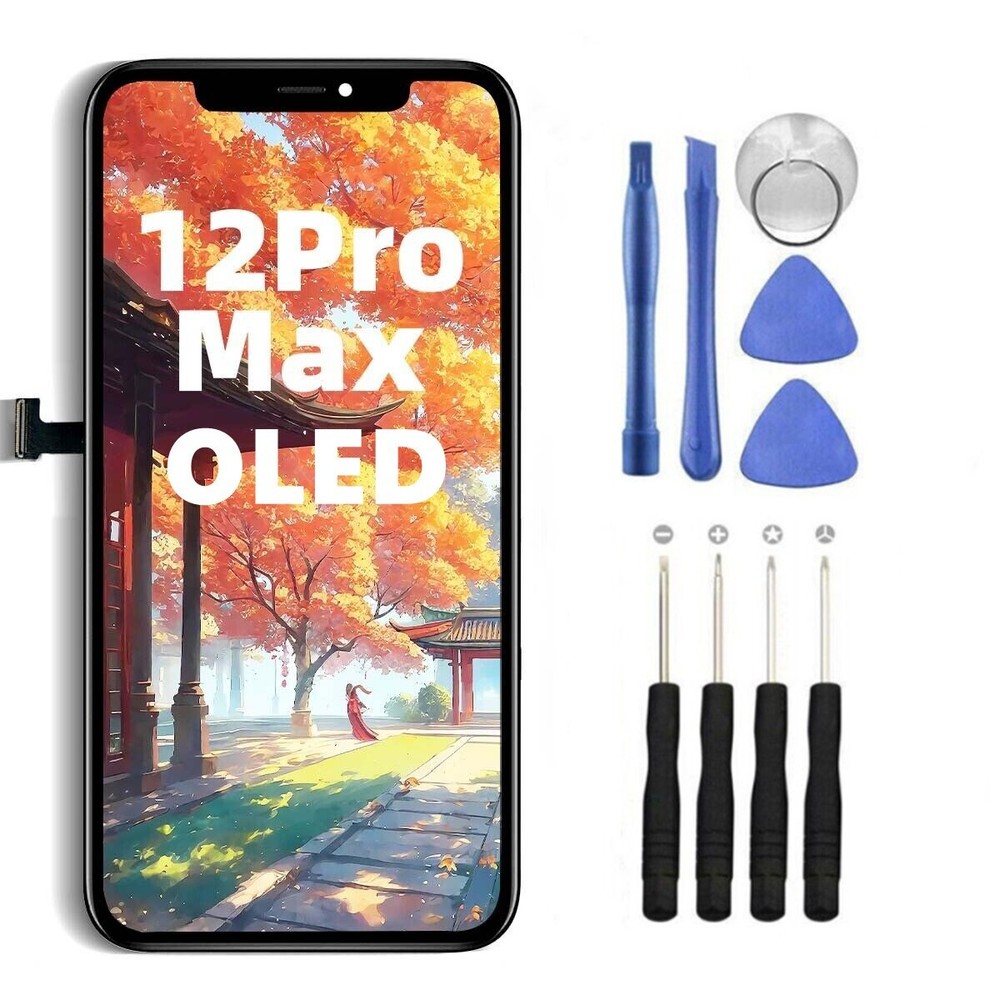 For iPhone 12 Pro Max OLED Display Touch Screen Replacement Digitizer Assembly