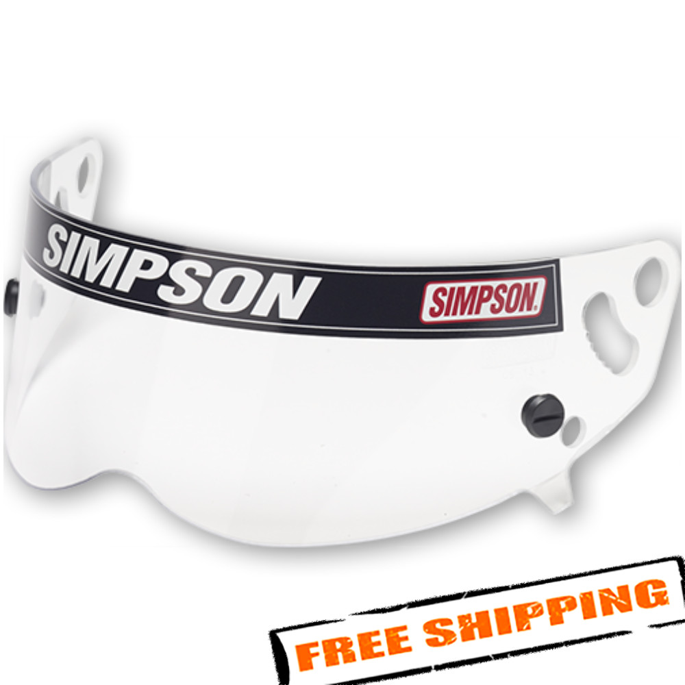 Simpson 89400A Clear Racing Helmet Replacement Shields