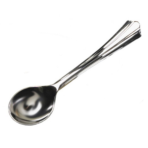WNA Reflections Soupspoon Silver, 5.75" Length, #6 Polystyrene | 600/Case