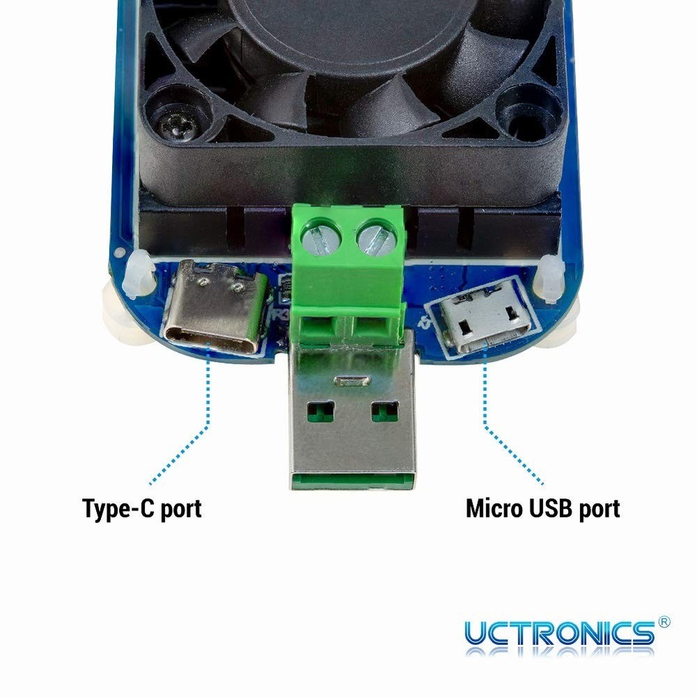 Electronic USB Load Tester, Adjustable Discharge Resistor Module 35W, Test an...