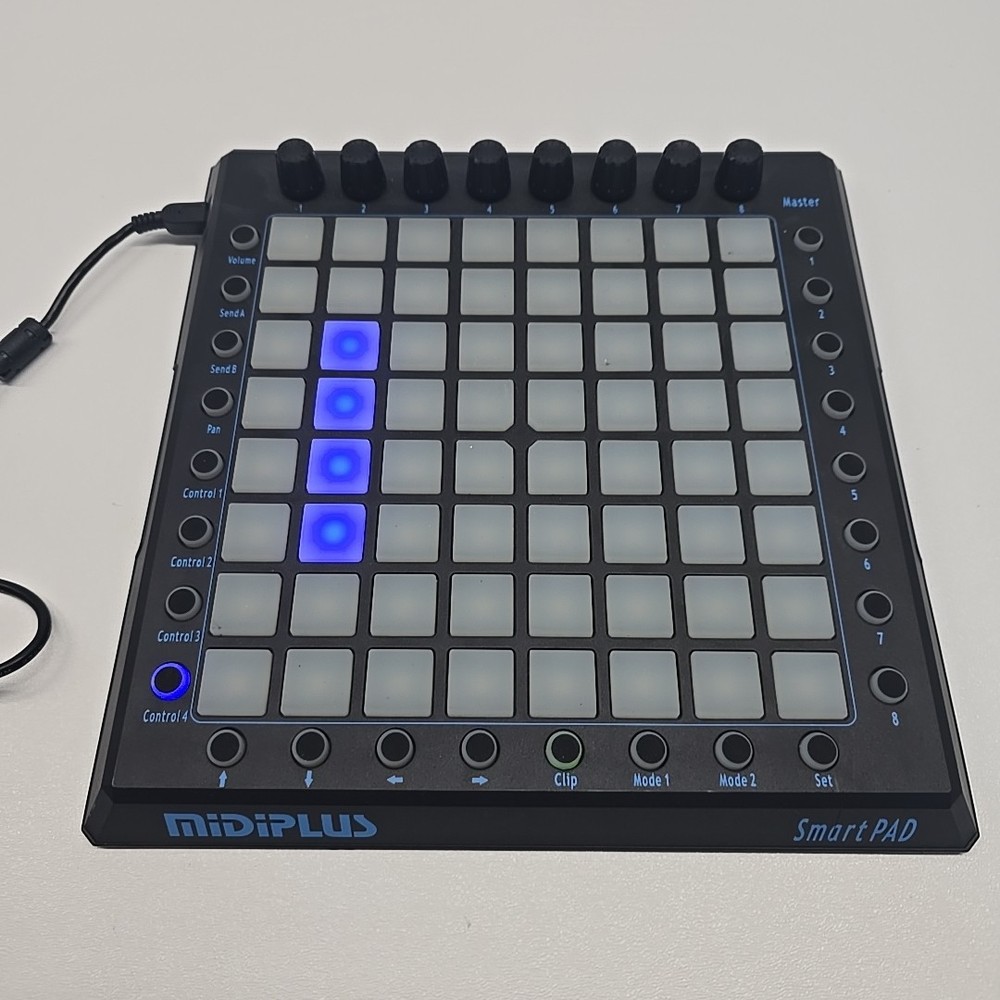 MidiPLUS SmartPAD MIDI 64-Key Controller & USB Cable MULTI-COLOR BACKLIGHT