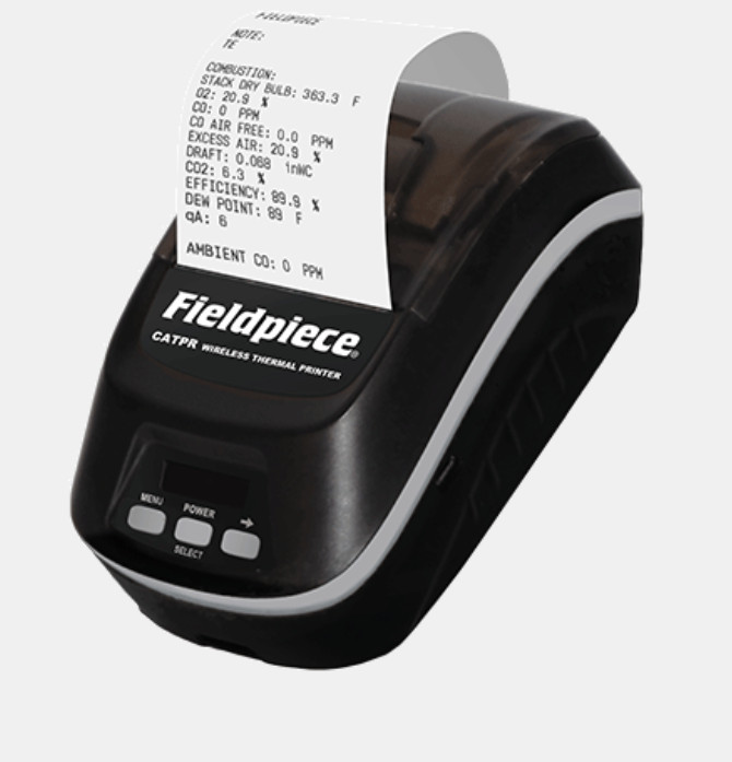 CL FIELDPIECE Combustion Analyzer HC with Wireless Printer CAT85K2