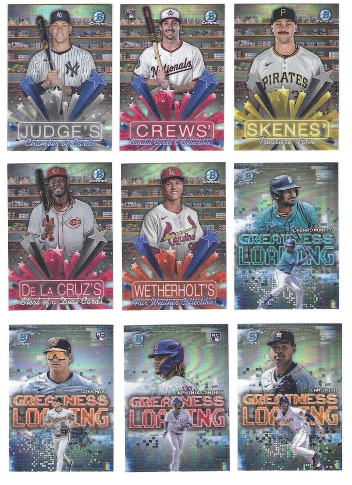2025 Bowman Baseball- Inserts (Buy More, Save More)