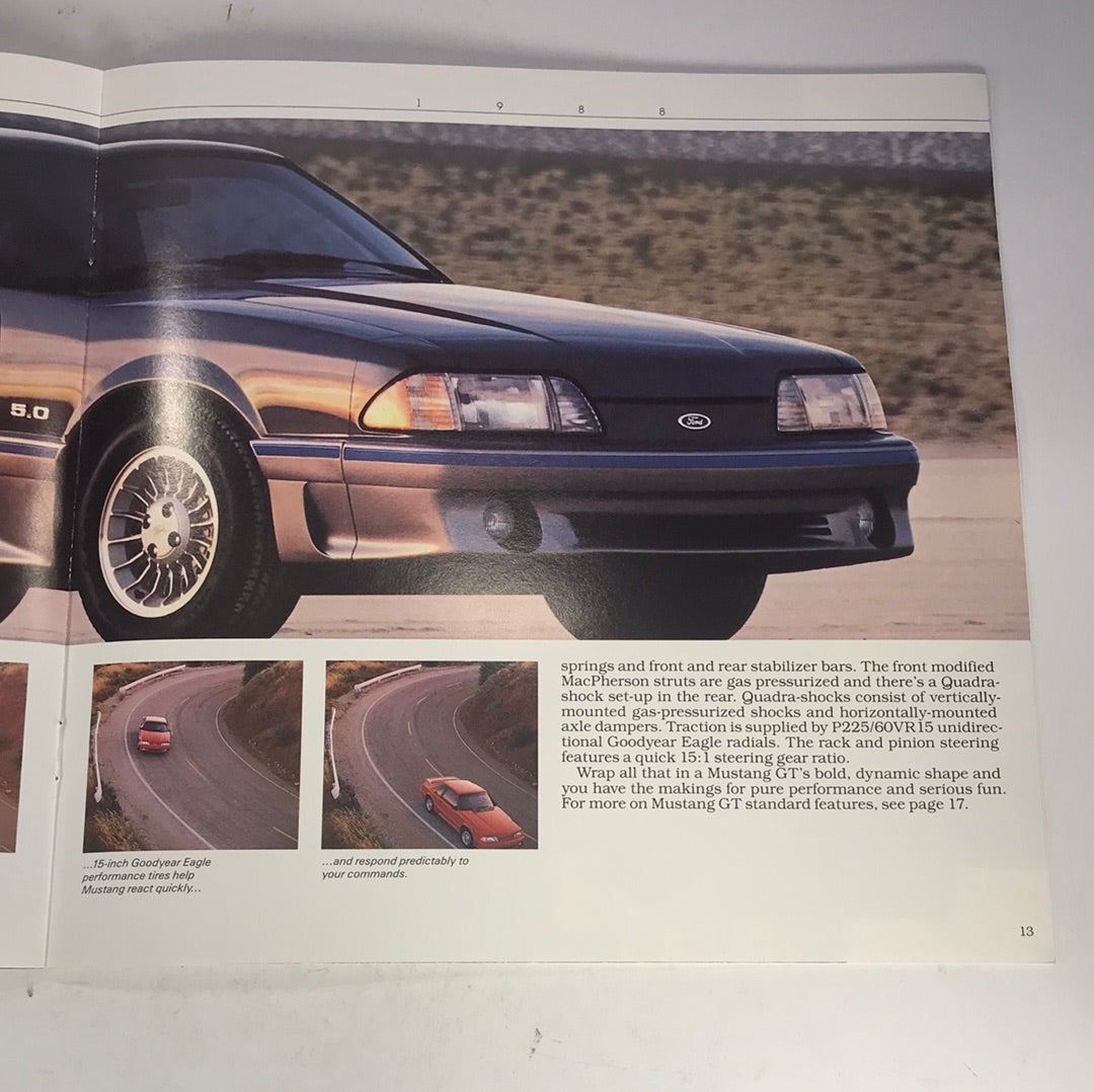 1988 Ford Mustang dealer sales brochure