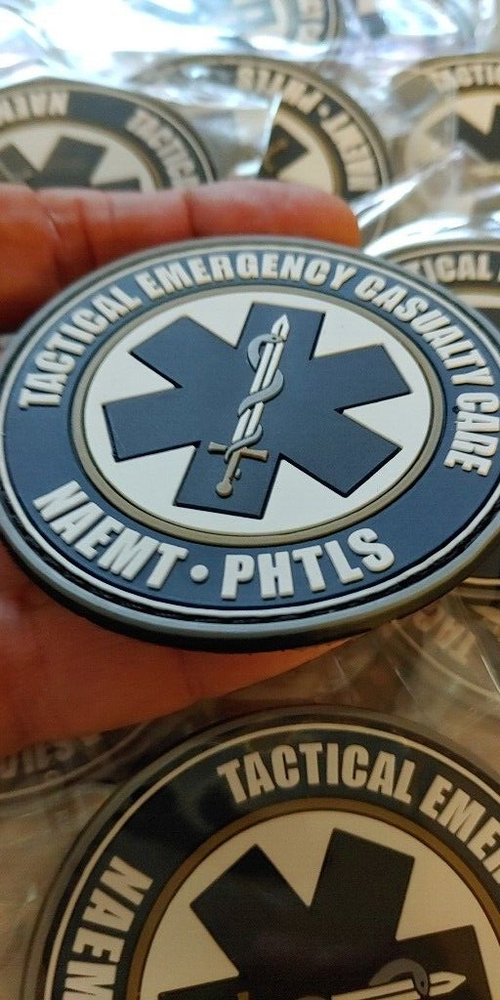 NAEMT PHTLS - Tactical Emergency Casualty Care - colored - PVC patch