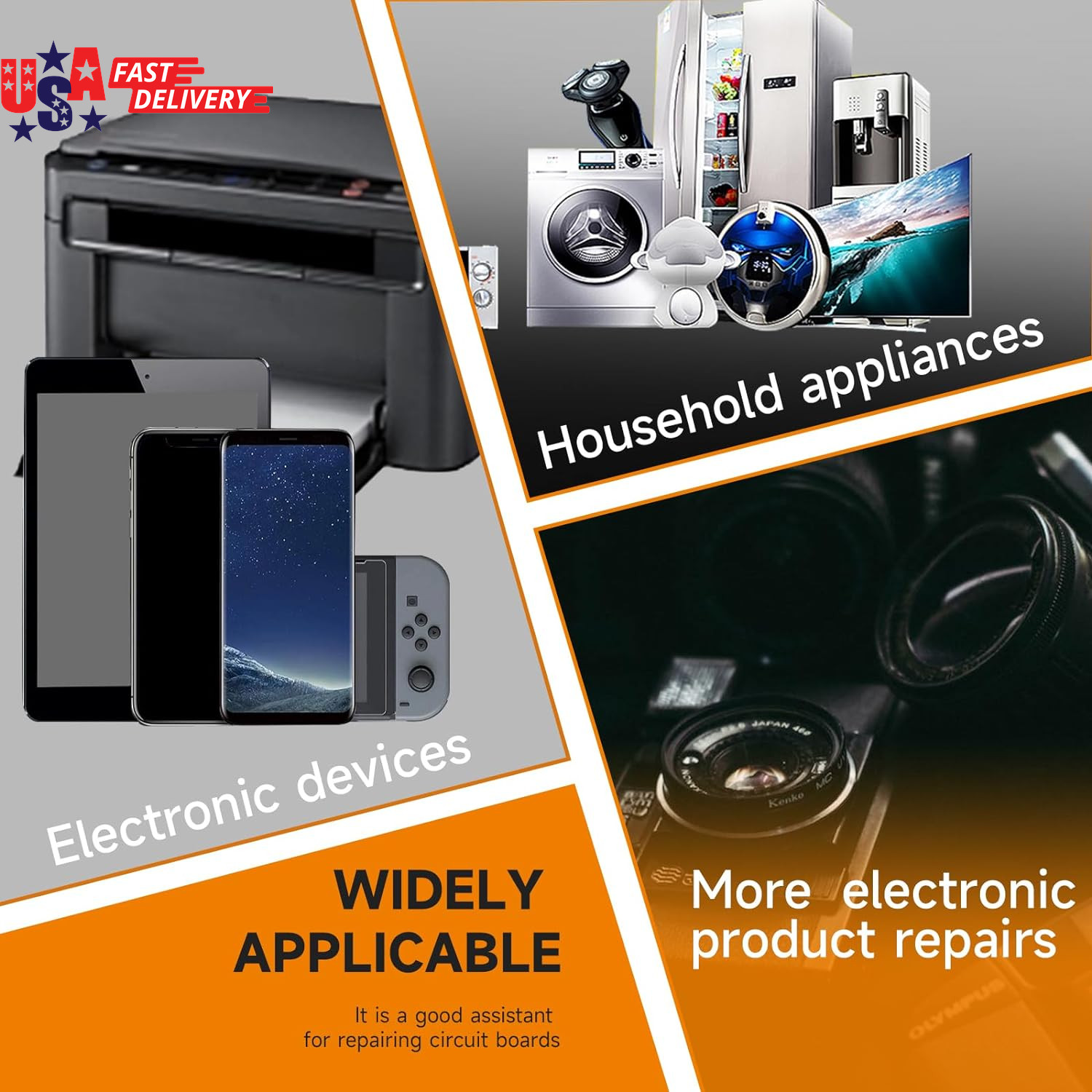 Solder Wick & Solder Wire & Solder Sucker Used to Remove the Solder and Disassem