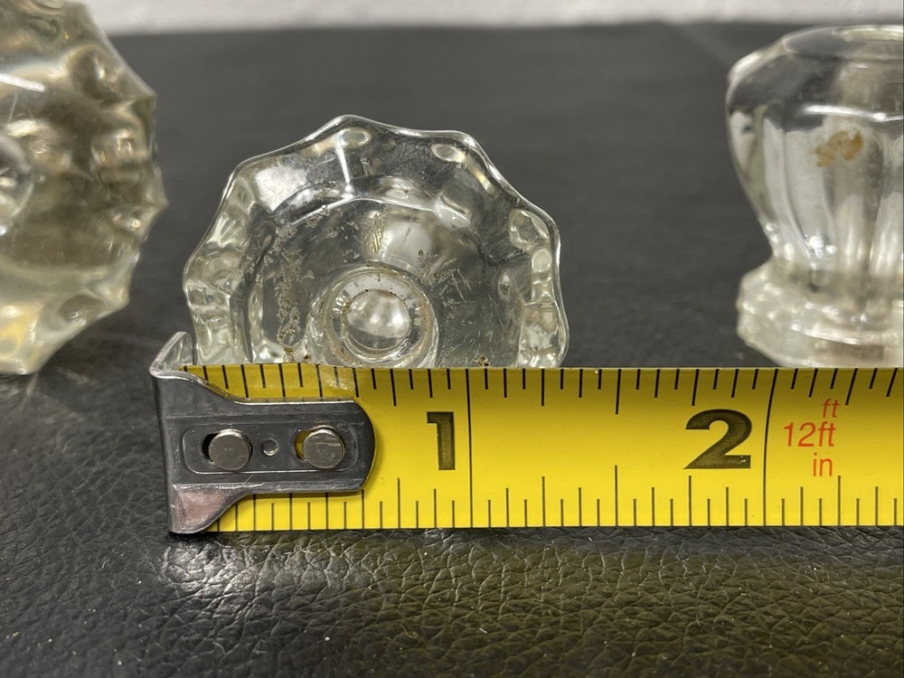Vintage Clear Glass Crystal Cabinet &/Or Door Knobs 6, 10 & 12 sided Pulls