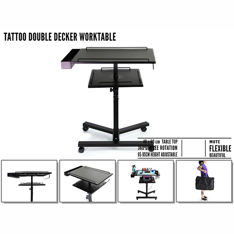 Atlas Double Deck Adjustable Worktable Workstation 360? Carrying Bag Mobile