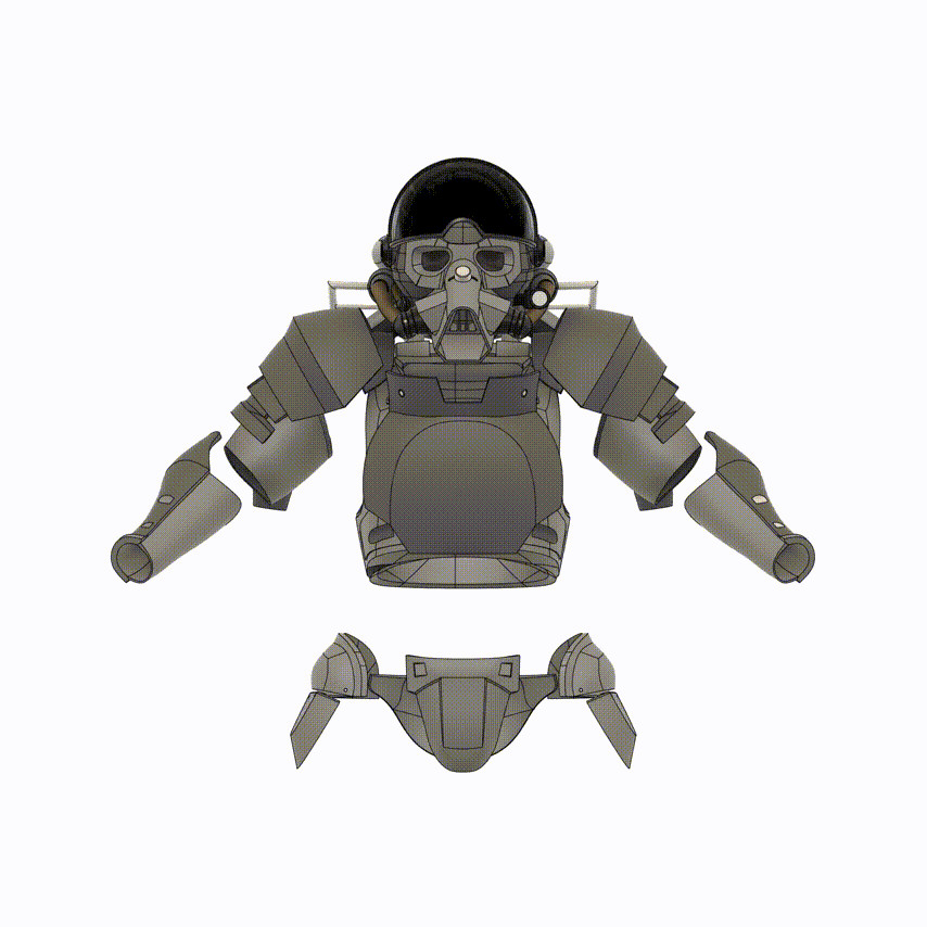 Fallout Secret Service Armor | Scaled to Fit! | Raw DIY Kit