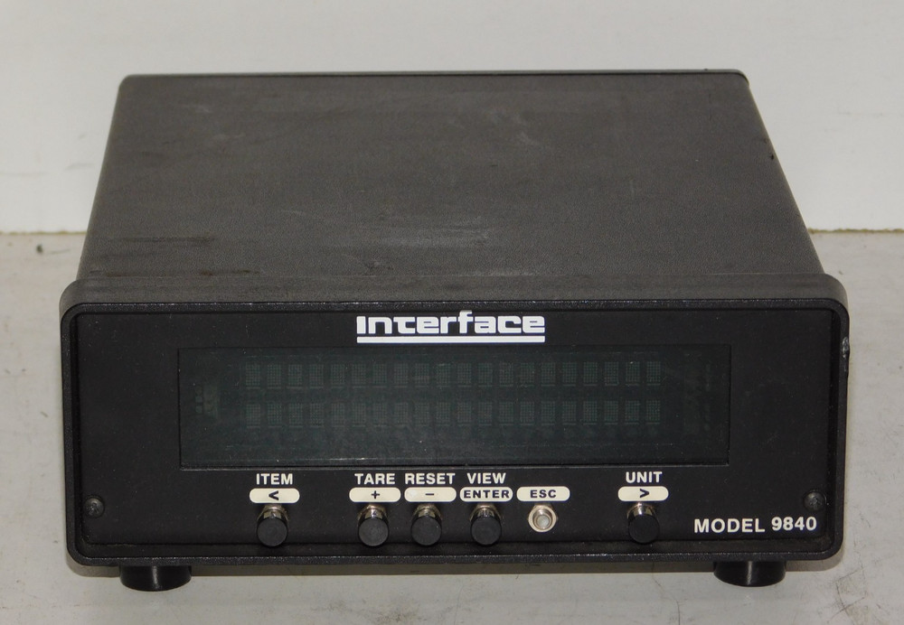 Interface 9840 Digital Calibration Grade Multi Channel Load Cell Indicator Unit