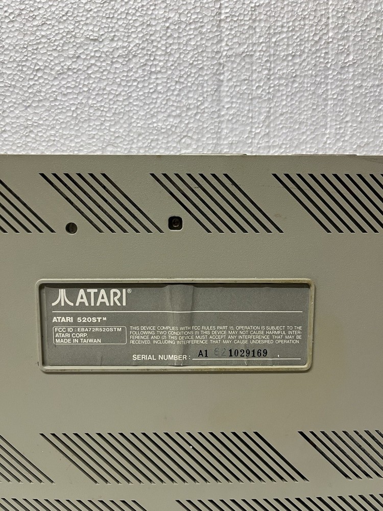 Atari 520ST STM Computer w/ Power Supply - Tested & Working!