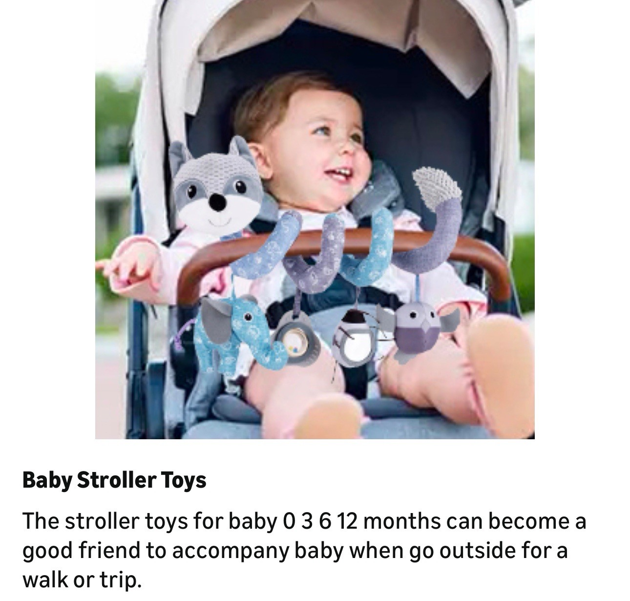 Spiral Car Seat & Stroller Bed Baby Activity Toy by BATOHO -Sold Out Everywhere-