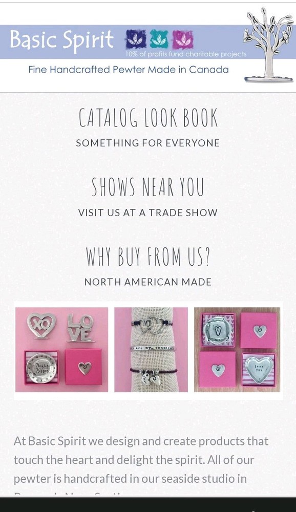 Basic Spirit Canada Handcrafted Fine Pewter Bracelets